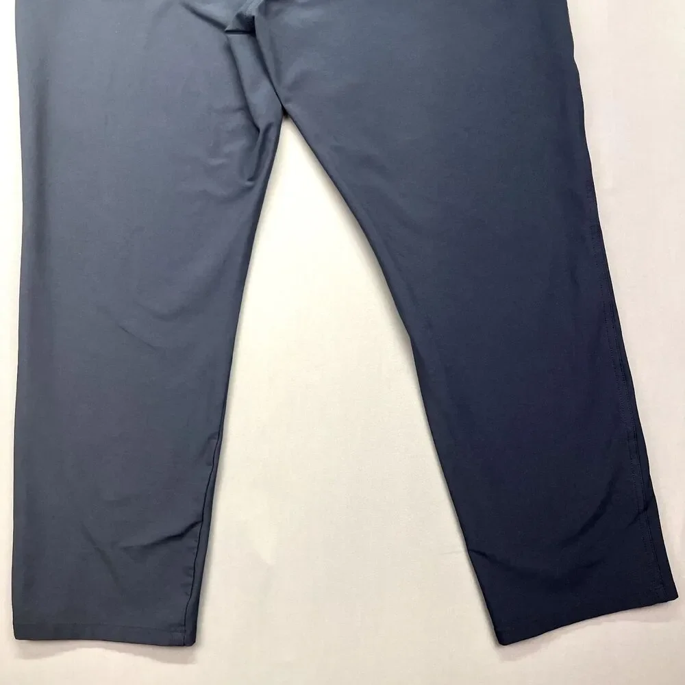 Greg Norman Pants‎ Mens Size 39x29 Blue Jordan Trouser Mid Rise Golf Shark Navy